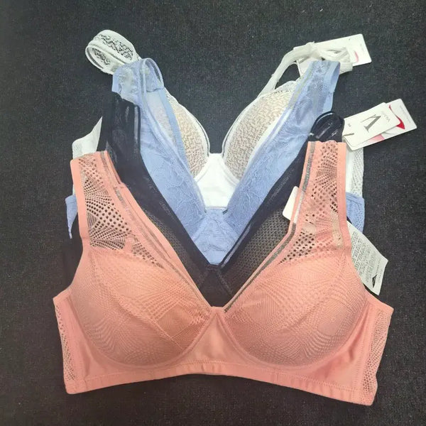 [BUNJANG] Valery Wireless Bra and Panty Set - 4 Types, Running Style / [85c] 발레리 노와이어 브라팬티세트 4종 런닝형 (팬티100)