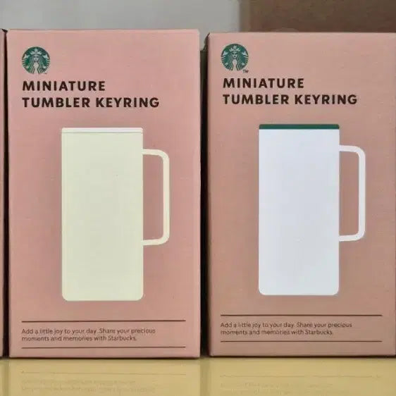 [BUNJANG] Starbucks Miniature Tumbler Keychain / (새상품)스타벅스 미니어처 텀블러 키링 핑크/옐로우/화이트/블랙
