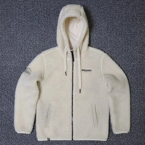 [BUNJANG] Discovery Unisex Fleece Hoodie Jumper Size 90 / [무료배송][90]디스커버리 남여공용 양털 후리스 후드점퍼