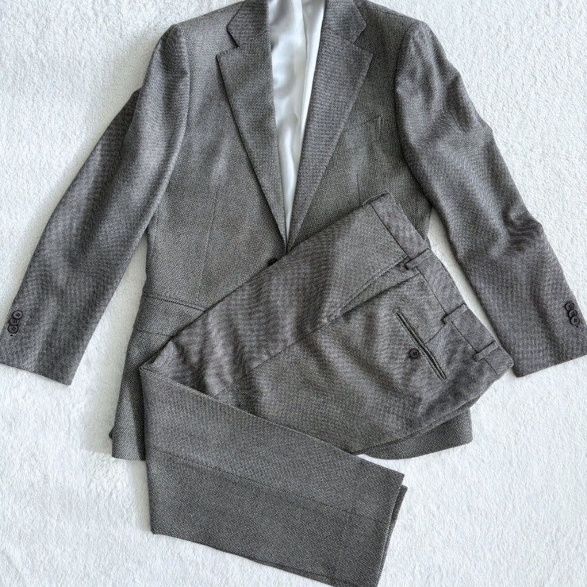 [BUNJANG] SuitSupply Lazio Jacket & Brescia Pants Single Birdseye Wool Suit Set (48) / 수트서플라이 SIGLE BIRD'S EYE SUIT(48)