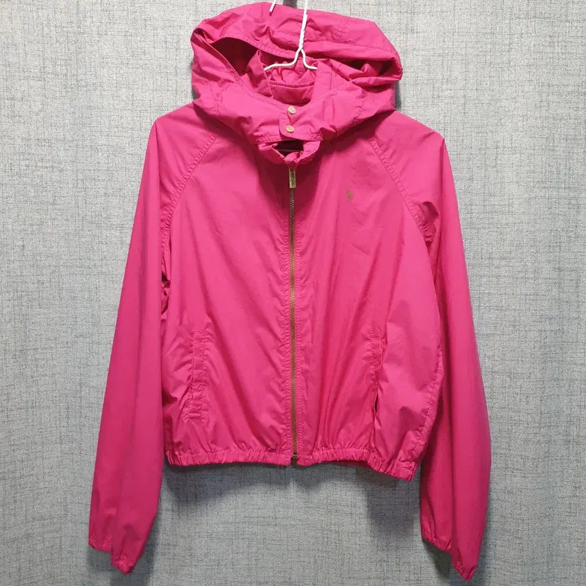 [BUNJANG] Polo Ralph Lauren Pink Hooded Windbreaker Jacket / 폴로 랄프로렌 핑크 후드 바람막이