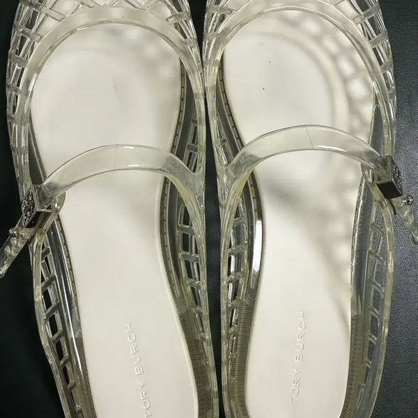 [BUNJANG] Tory Burch Jelly Slide Sandal Clear Silver / 토리버츠 젤리 샌들 클리어 실버(7 사이즈)