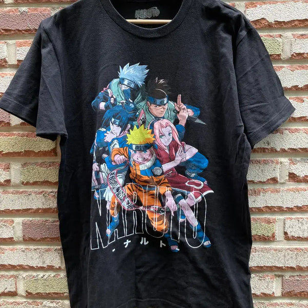 [BUNJANG] Naruto Official 'Team 7' Graphic T-Shirt (Size L) / [L] 나루토 오피셜 7반 캐릭터 빅 그래픽 반팔 티셔츠