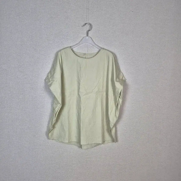 [BUNJANG] Light Mint Green Short Sleeve Blouse / (#77,88추천)연민트그린 반팔 블라우스