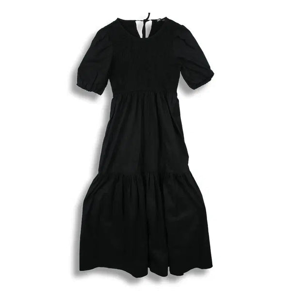 [BUNJANG] Zara Women's Cotton Tiered Long Dress / 자라 (WOMEN - S) 코튼 티어드 롱 원피스
