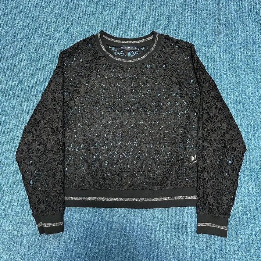 [BUNJANG] Zara Lace Sweatshirt Medium / 자라 레이스 맨투맨 M