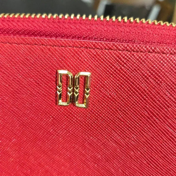 [BUNJANG] Daks Saffiano Leather Card Holder Red / 닥스 카드지갑 레드