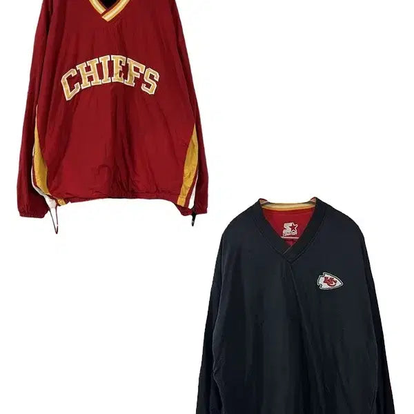 [BUNJANG] 90s NFL Proline Kansas City Chiefs Receiver Pullover Jacket / [M] STARTER 90s NFL PROLINE 캔자스시티 리시버블풀오버