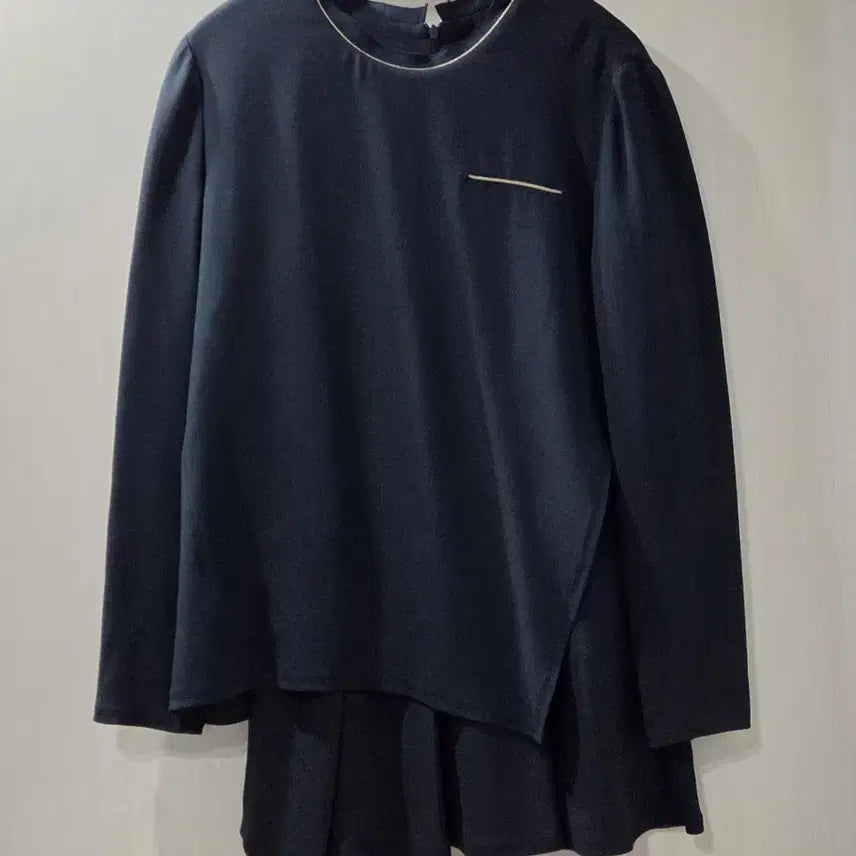 [BUNJANG] KUHO Silk Blend Layered Blouse / 제일모직 구호(KUHO) 실크 레이어드 블라우스