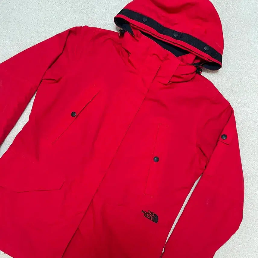 [BUNJANG] The North Face White Label Red Windbreaker Jacket / 노스페이스 화이트라벨 레드 바람막이 자켓 등산자켓