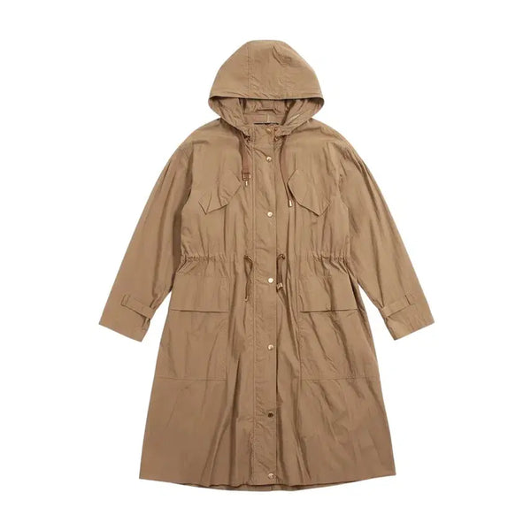 [BUNJANG] Songzio Nylon Hooded Jumper - Women's Size 66 / 여성66/ 송지오 나일론 롱 후드점퍼BG