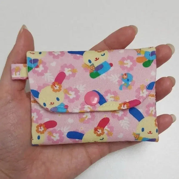 [BUNJANG] Usahana Snap Button Card Holder / 우사하나 똑딱이 카드지갑
