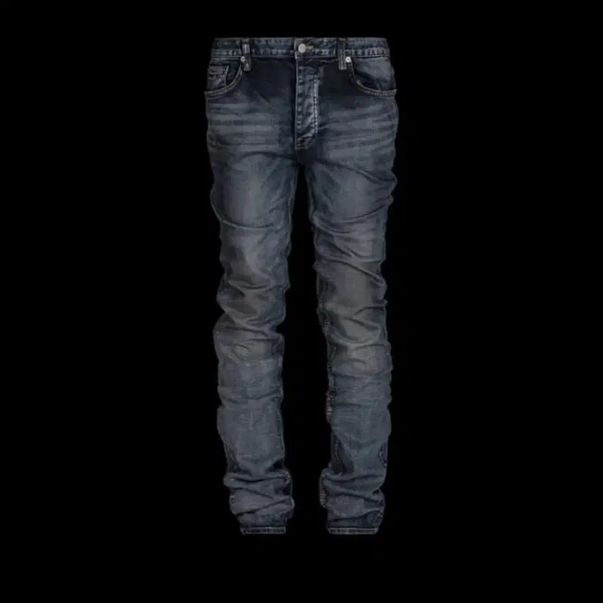 [BUNJANG] Undermycar Slim Straight Washed Slub Denim Washed Blue / 언더마이카 슬림 스트레이트 워시드 슬랩데님 워시드블루