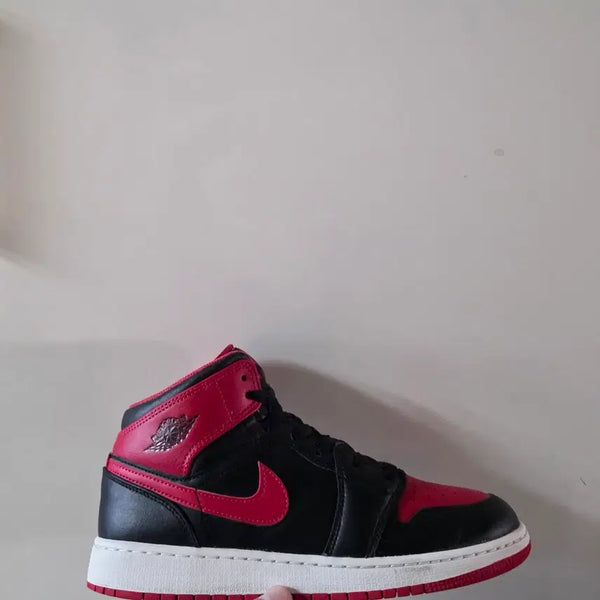 [BUNJANG] Nike Air Jordan 1 Mid GS Fire Red Alternate Bred / [255] 나이키 에어조던1미드 GS 파이어레드 얼터네이트브레드ㅡ단종매물,최저가