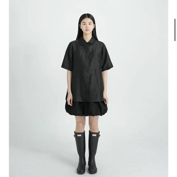 [BUNJANG] Eunoia Crinkle Shirt / [1회 착용 후 드라이] 유노이아 crinkle shirt