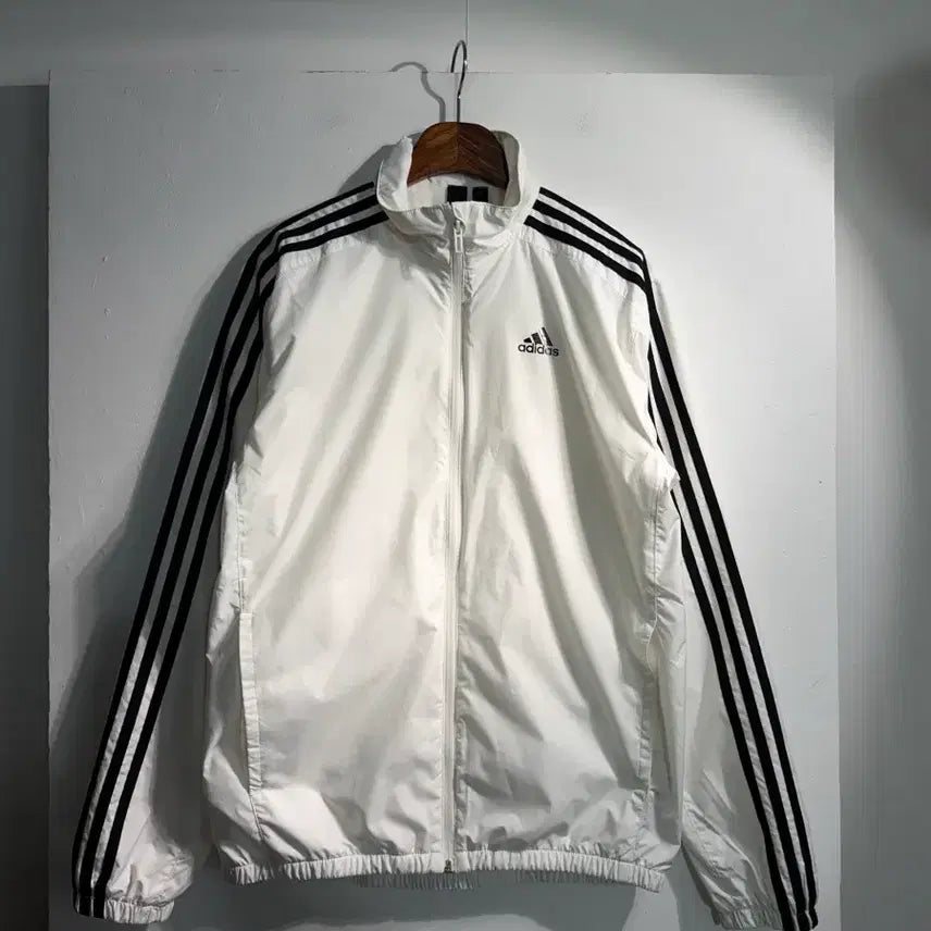 [BUNJANG] Adidas Windbreaker White / adidas 바람막이 (화이트) 100
