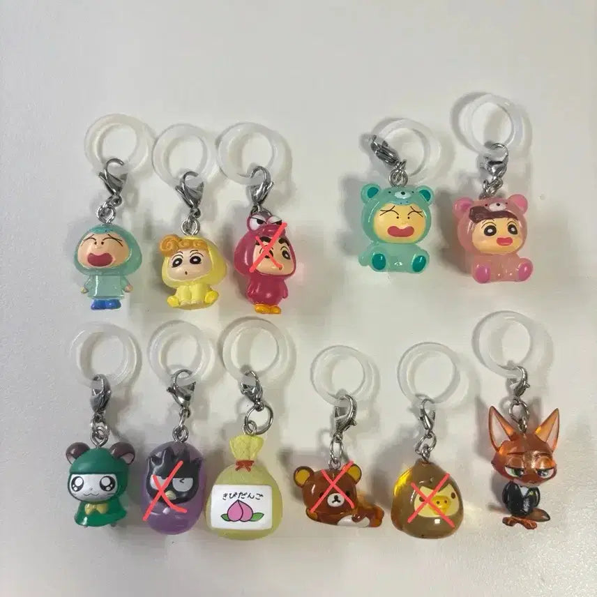 [BUNJANG] Mejilushi Rilakkuma, Crayon Shin-chan, Jootopia, Doraemon, Sanrio Keyring / 메지루시 리락쿠마 짱구 훈이 유리 주토피아 닉 도라에몽 산리오 키링