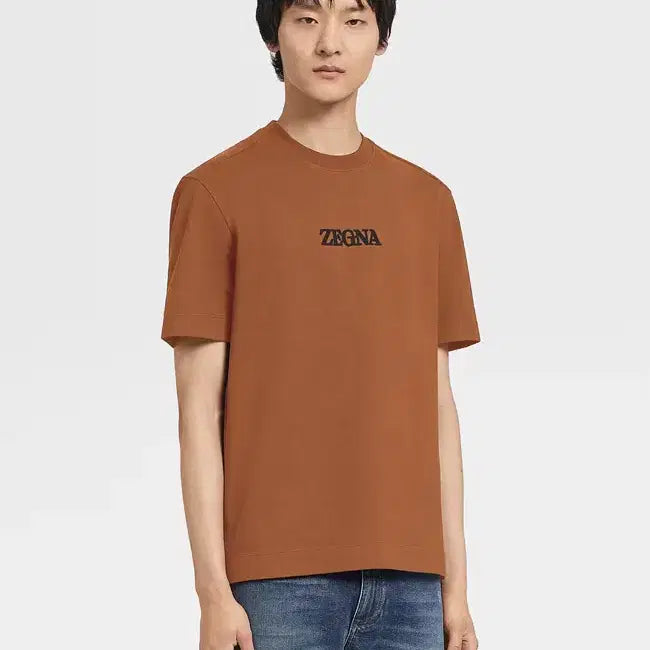 [BUNJANG] Zegna 25SS Logo Cotton T-Shirt XL / 제냐 25SS 로고 코튼 티셔츠