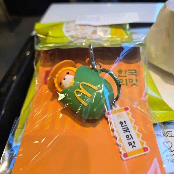 [BUNJANG] McDonald's Chunjussi Corn Clicker Keychain / 맥도날드 충주씨 옥수수 클릭커 키링 판매합니다
