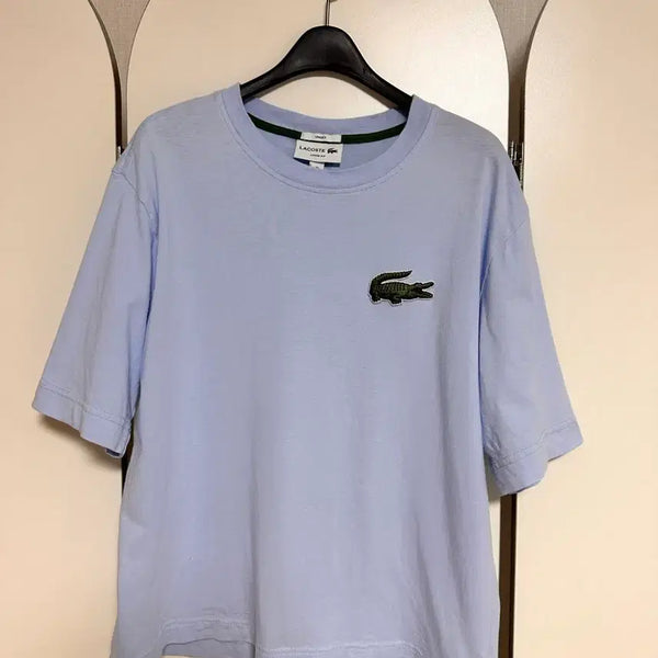 [BUNJANG] Lacoste Loose Fit T-Shirt XS Sky Blue / 라코스테 루즈핏 반팔티 XS 하자없이 깨끗