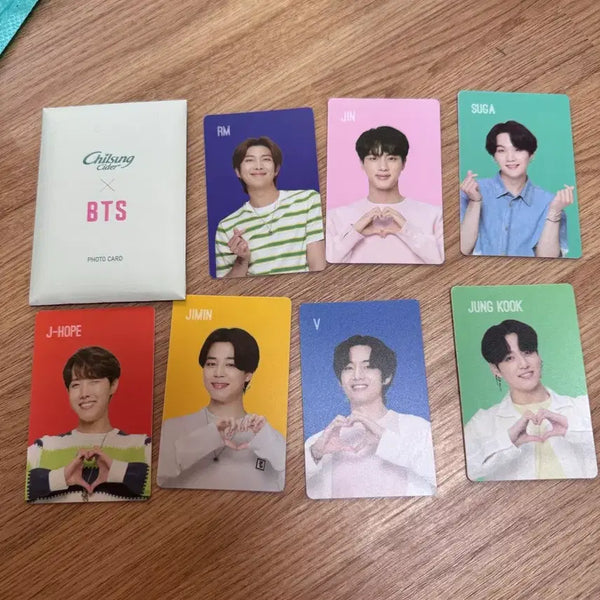 [BUNJANG] BTS Chil-Sung Cider Photocard Set / 방탄소년단 BTS 칠성사이다 포토카드 7종 세트