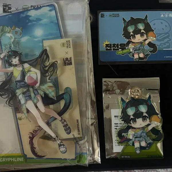 [BUNJANG] Arknights Endfield Frank Burger Jin Cheon-woo Acrylic Stand, Keyring, Photocard Set / 명일방주 엔드필드 프랭크버거 진천우 아크릴 스탠드 키링 포토카드 세트