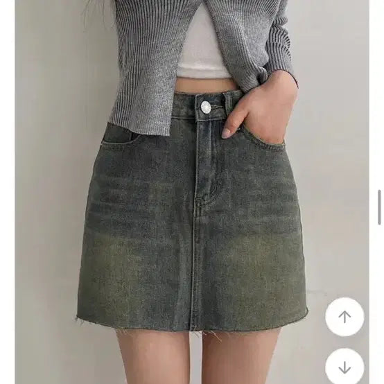 [BUNJANG] Vintage Denim Mini Skirt / 빈티지 청치마