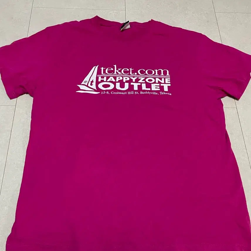 [BUNJANG] T-shirt Short Sleeve / 테켓 해피존 티셔츠 반팔