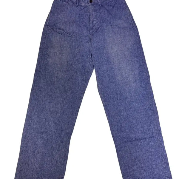 [BUNJANG] Kapital Utility Pants Blue Size 1 (S) / 캐피탈 KAPITAL 유틸리티 팬츠 블루 1(S)
