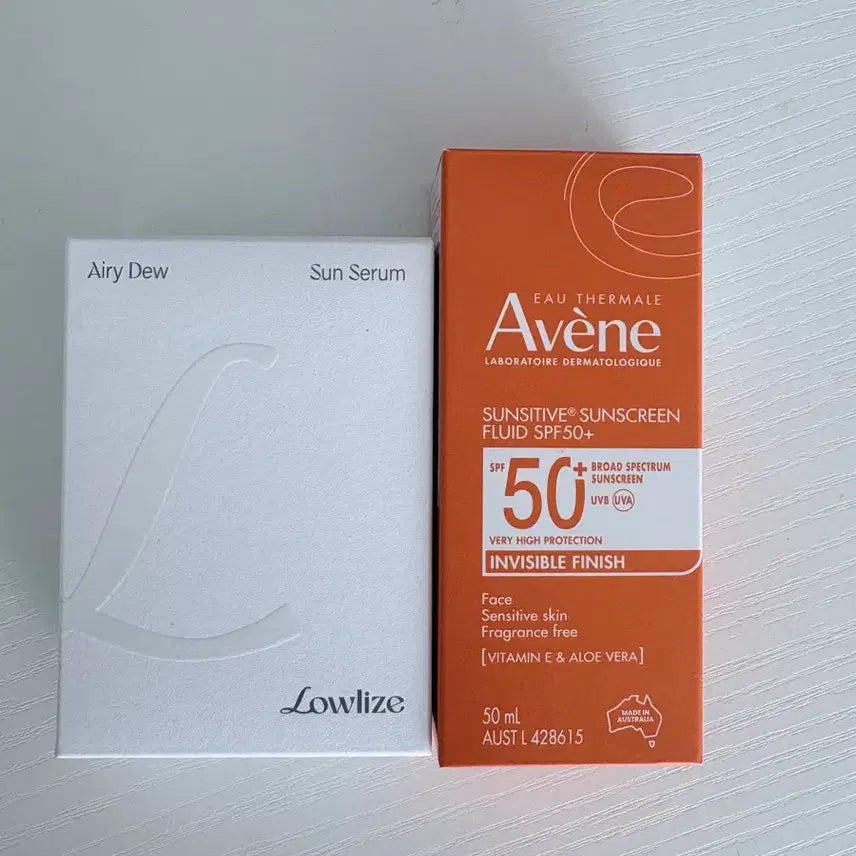 [BUNJANG] Avene Eau Thermale Sunscreen Fluid SPF50+ Airy-Dew Sun Serum Bundle / 아벤느 선스크린 플루이드 SPF50+ 로우라이즈 에어리듀 선세럼 일괄