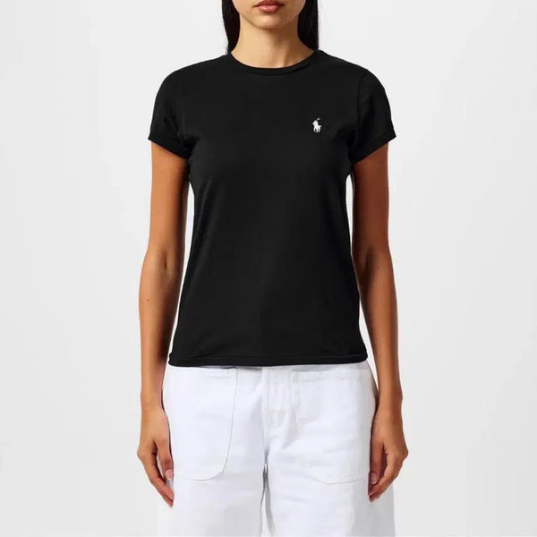 [BUNJANG] Polo Ralph Lauren Women's Short Sleeve T-Shirt Black / 폴로 랄프로렌 여성 반팔티 블랙