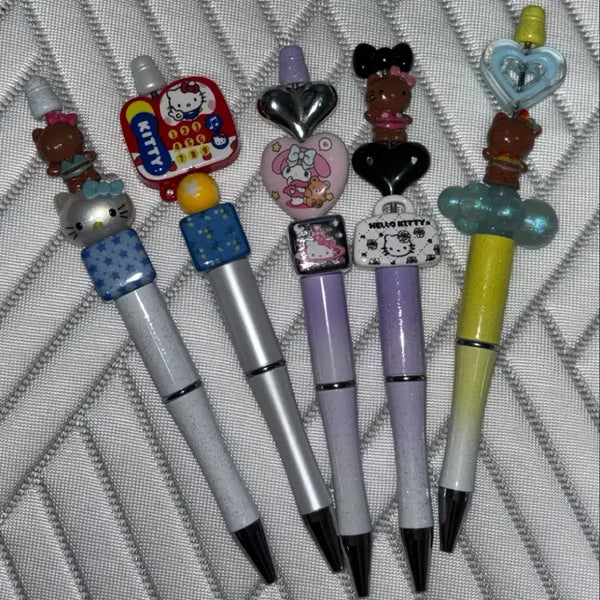 [BUNJANG] Sanrio Hello Kitty Tanning Kitty Deco Pen Set / 미사용) 헬로키티 태닝키티 볼꾸 볼펜