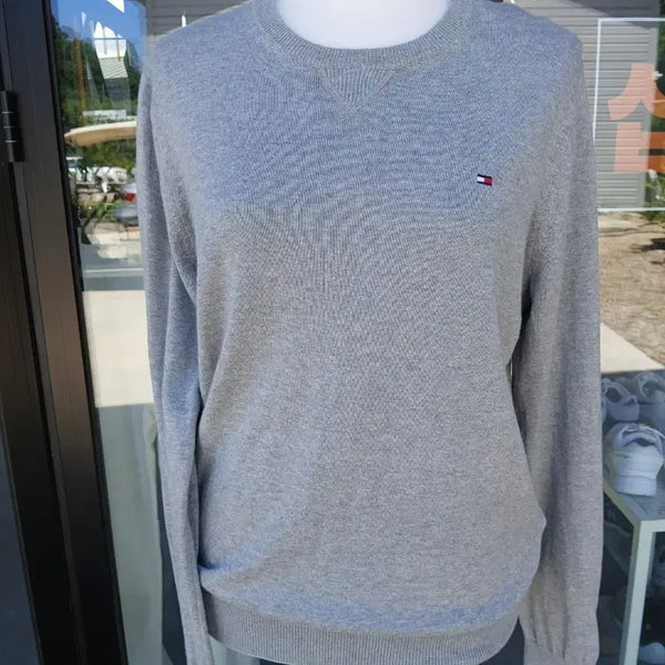 [BUNJANG] Tommy Hilfiger Knit Sweater - Grey / 타미힐피거 니트 그레이