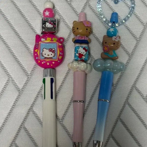 [BUNJANG] Hello Kitty Tamagotchi Tanning Edition Ballpoint Pen Set / 태닝키티 헬로키티 다마고치 볼꾸 볼펜