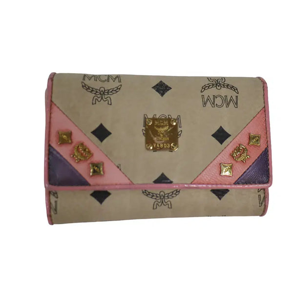 [BUNJANG] MCM Visetos Long Wallet Pink Multicolor / MCM 비세토스 장지갑 핑크 멀티컬러 여성지갑