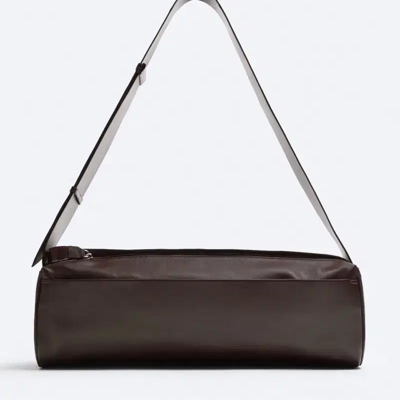 [BUNJANG] Zara XL Rectangular Leather Crossbody Bag Brown / 자라 XL 직사각형 가죽 크로스바디 백 브라운