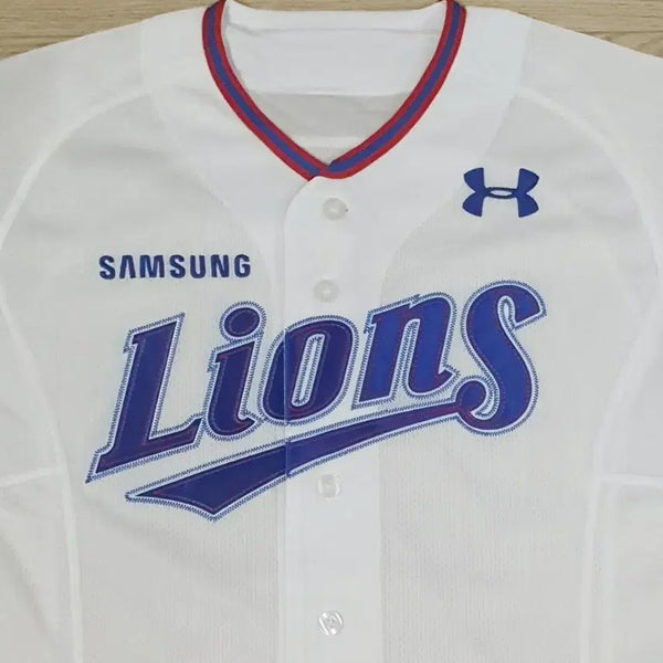 [BUNJANG] Samsung Lions Under Armour 2023 Home Baseball Uniform Size 90 / 삼성 라이온즈  유니폼 언더아머(23년 홈 90) 새상품