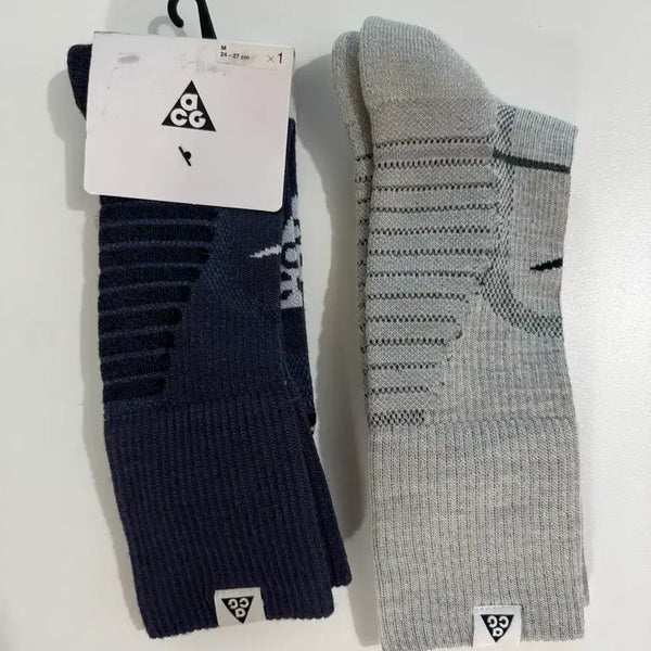 [BUNJANG] Msize Outdoor Cushion Crew Socks 2-Pack (Navy, Grey) / [M]ACG 아웃도어 쿠션 크루 삭스 양말 2종 네이비, 그레이