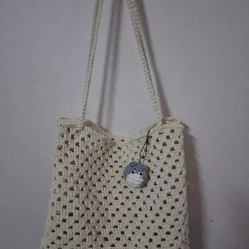 [BUNJANG] Net Tote Bag Ivory / 그물 토트백 아이보리