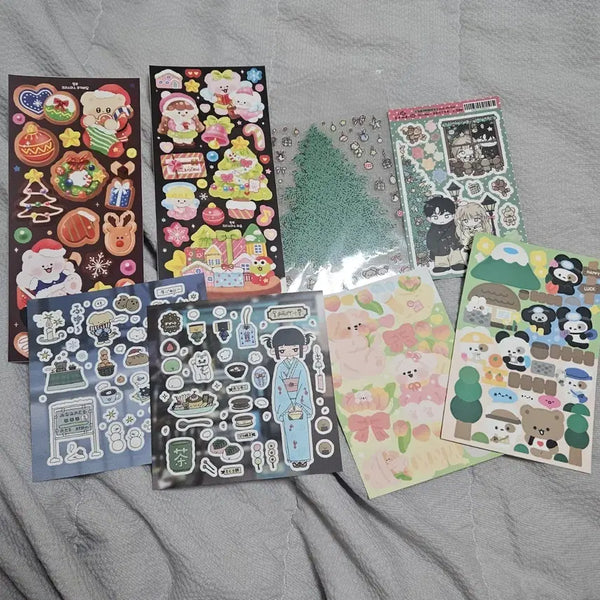 [BUNJANG] Pingru Christmas Sticker Bundle Set / 핑루 크리스마스 아이오 스튜디오 크리스마스 등등 스티커 일괄