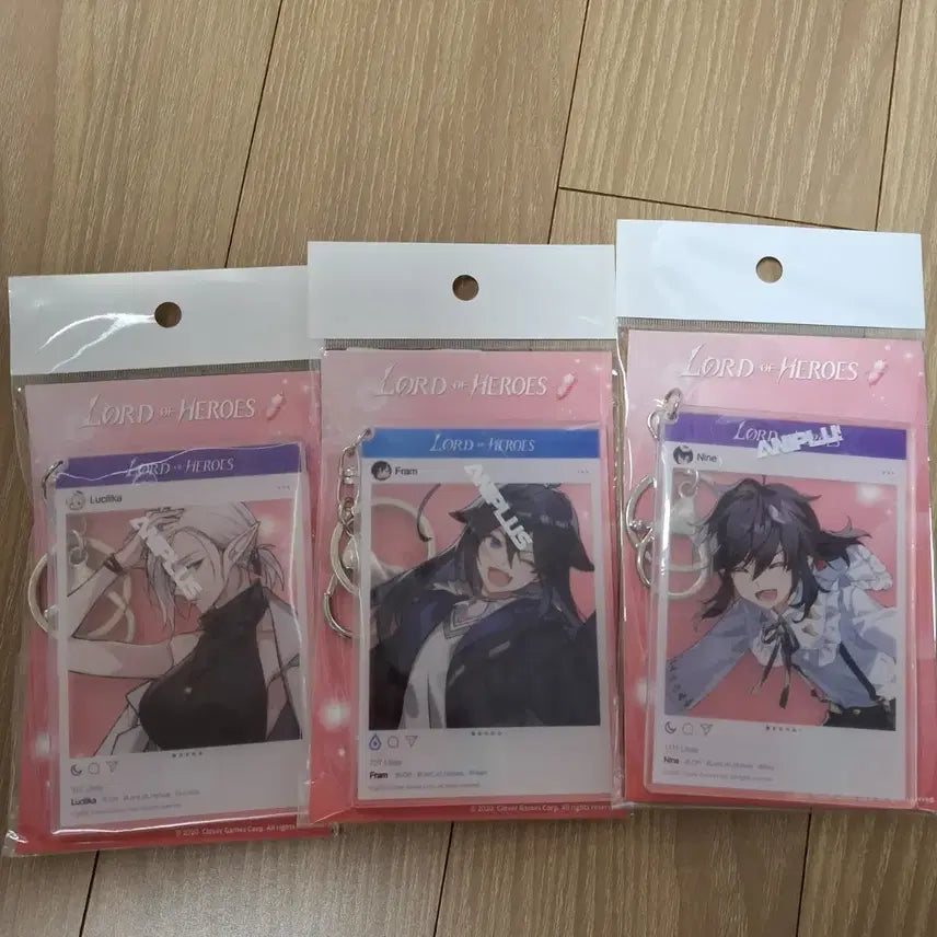 [BUNJANG] Lord of Heroes LoH Acrylic Keyring Bundle Set / 로드오브히어로즈 로오히 아크릴 키링 일괄