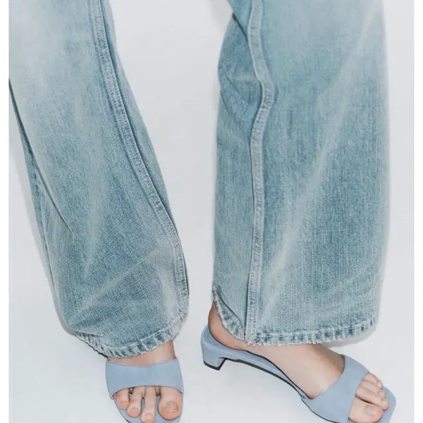 [BUNJANG] Zara Suede Heeled Sandals / 자라 스웨이드 힐 샌들 3381/710/400