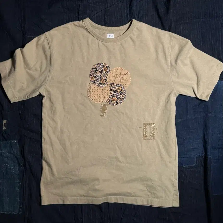 [BUNJANG] Frui by Mokuto Sashiko Pure Cotton Casual T-Shirt / Frui by Mokuto 사시코 퓨어 코튼 캐주얼 티셔츠 3