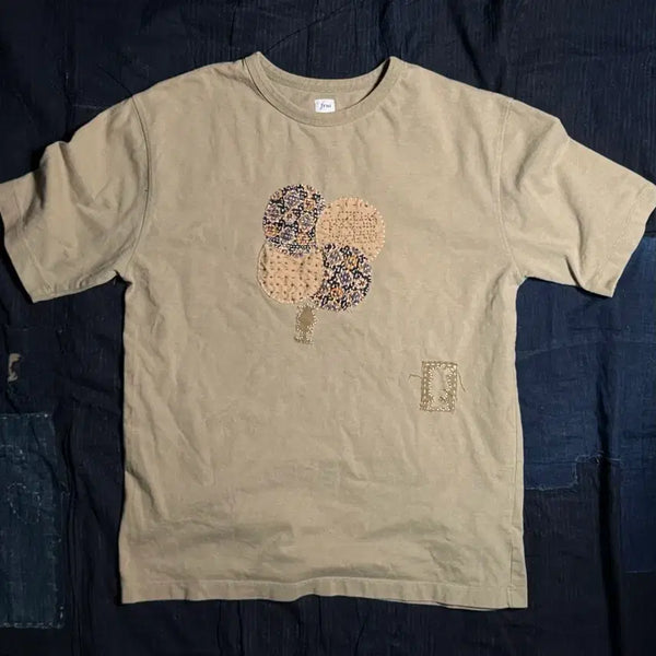 [BUNJANG] Frui by Mokuto Sashiko Pure Cotton Casual T-Shirt / Frui by Mokuto 사시코 퓨어 코튼 캐주얼 티셔츠 3