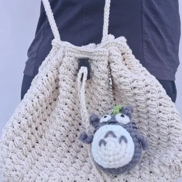 [BUNJANG] Handmade Knit Mandu Bag Ivory / 뜨개 만두백 아이보리