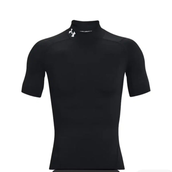[BUNJANG] Under Armour HeatGear Compression Mock Neck Short Sleeve Black Muscle Fit L / 언더아머 히트기어 컴프레이션 목 숏슬리브 블랙 머슬핏 L