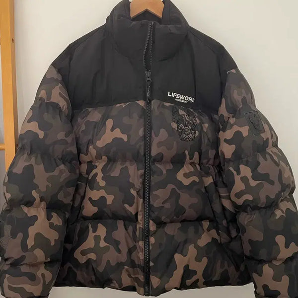 [BUNJANG] LifeWork Camo French Bulldog Down Padding L / [L] 라이프워크 카모 프렌치불독 덕다운패딩