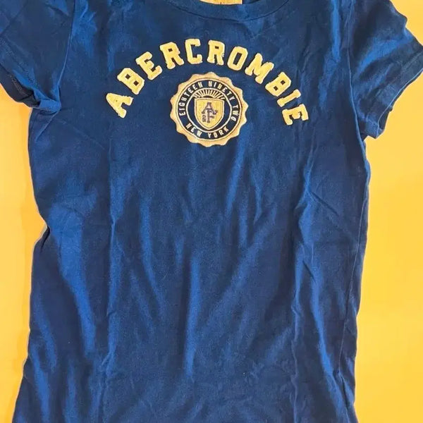 [BUNJANG] Abercrombie & Fitch Short Sleeve T-Shirt Navy Women's S / 아베크롬비 반팔 티셔츠 네이비여성s