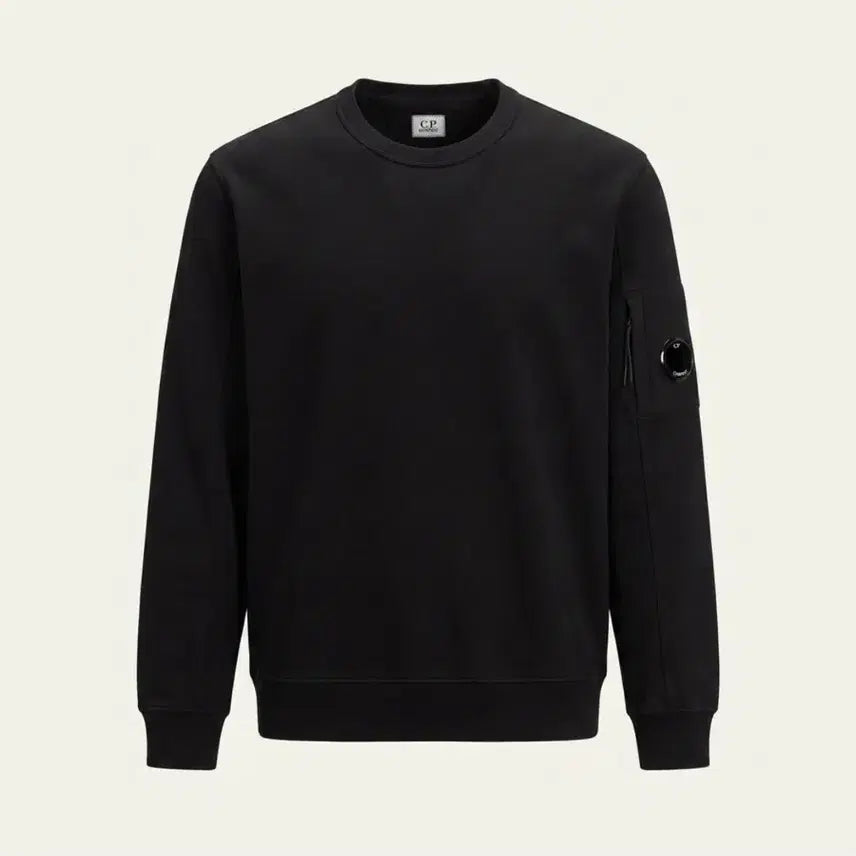 [BUNJANG] CP Company Lens Applique Sweatshirt Black (2XL) / CP컴퍼니 렌즈와펜 맨투맨 블랙 (2XL)