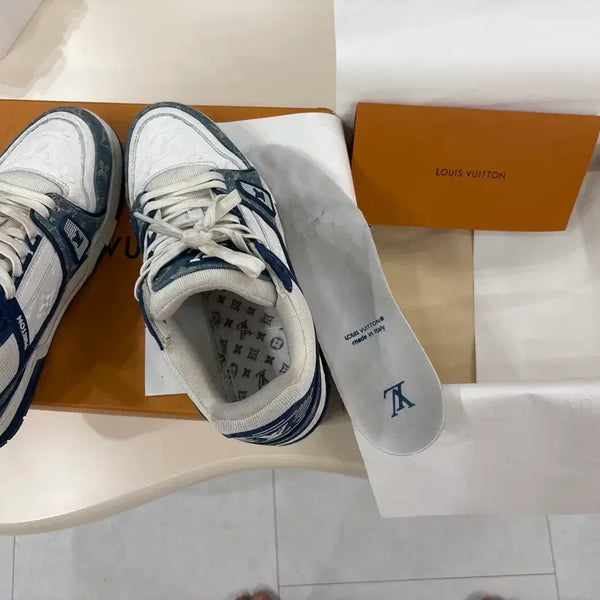 [BUNJANG] Louis Vuitton Blue Sneakers / 루이비통 스니커즈 블루